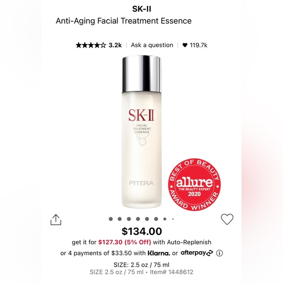 SK-II Anti-Aging Facial Treatment Essence Pitera 30ml - Picture 2 of 2